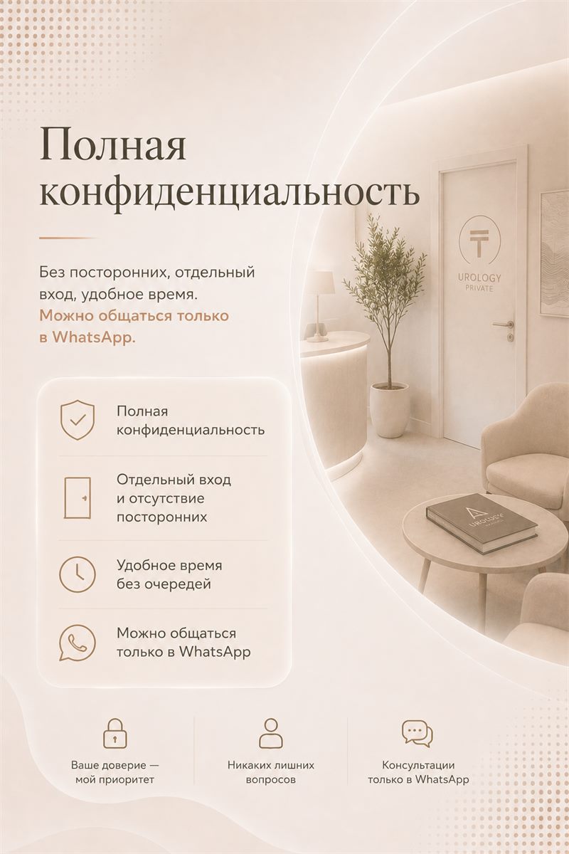 Полная конфиденциальность — отдельный вход, общение в WhatsApp