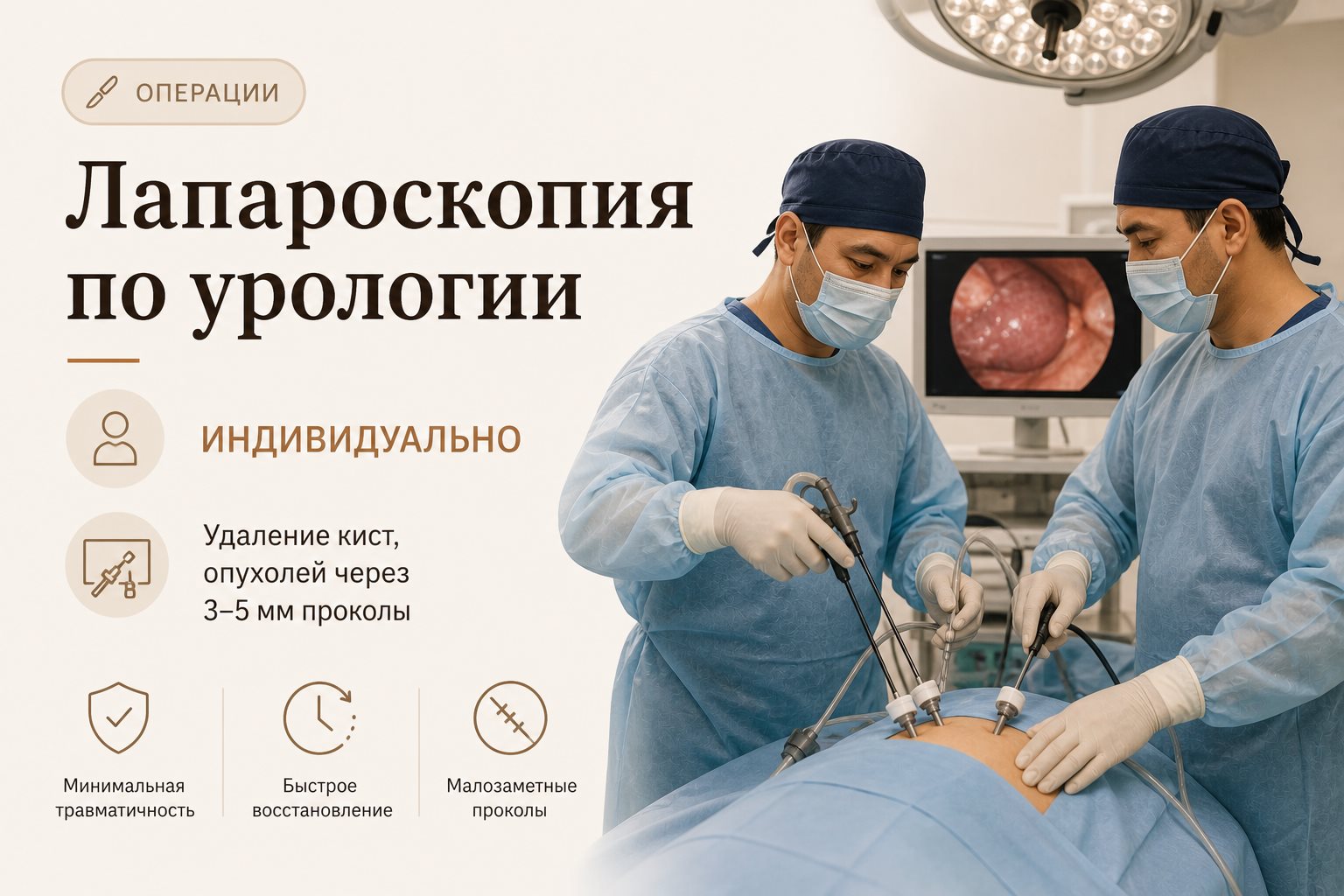 Лапароскопия по урологии