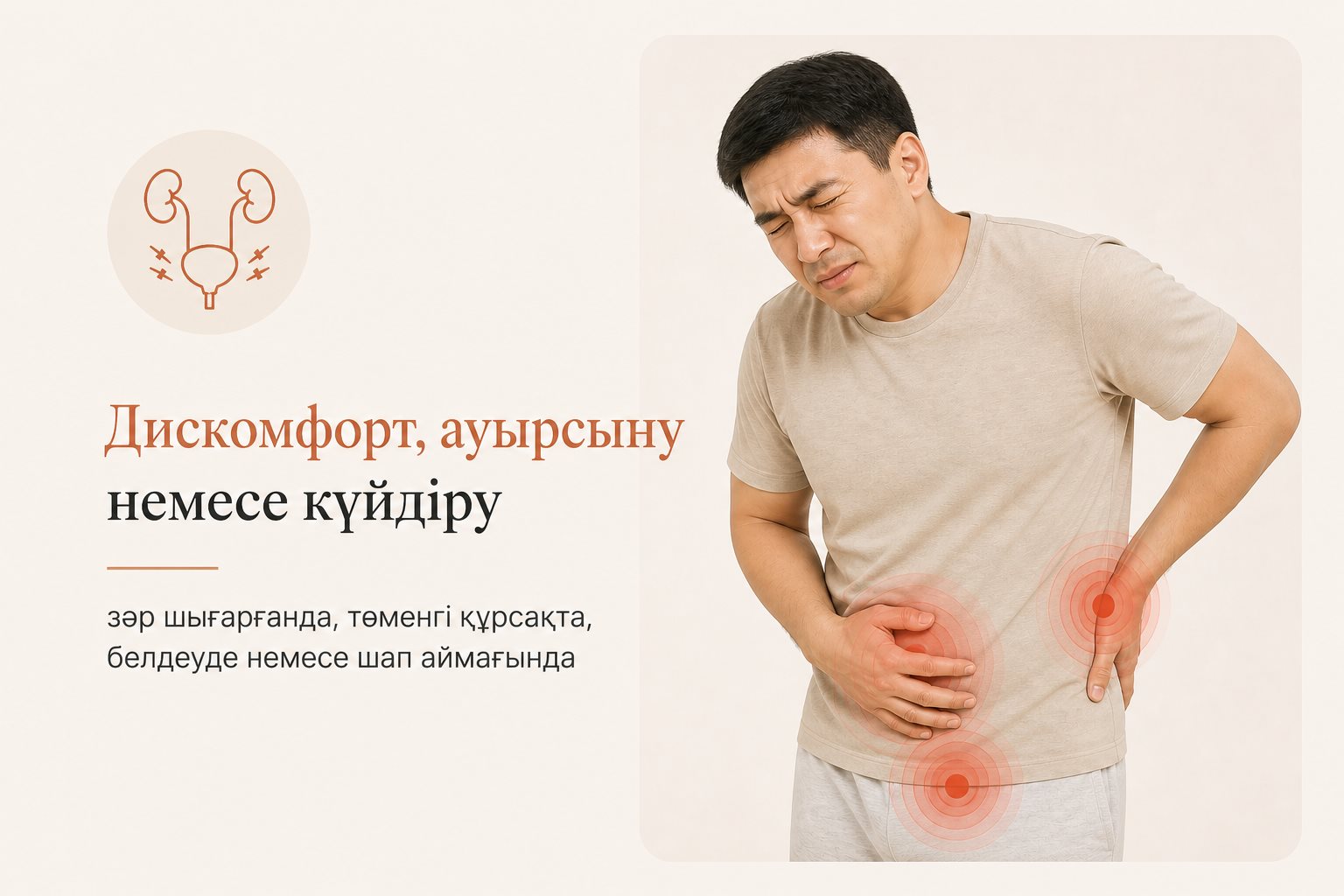 Дискомфорт, ауырсыну немесе ашу