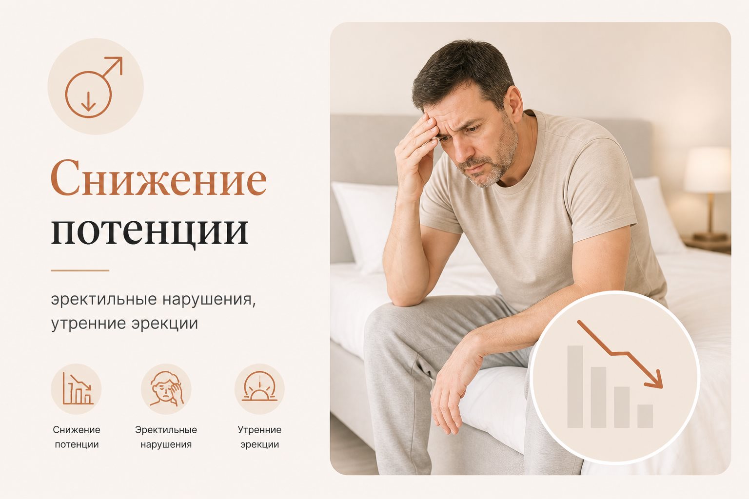 Снижение потенции — эректильные нарушения