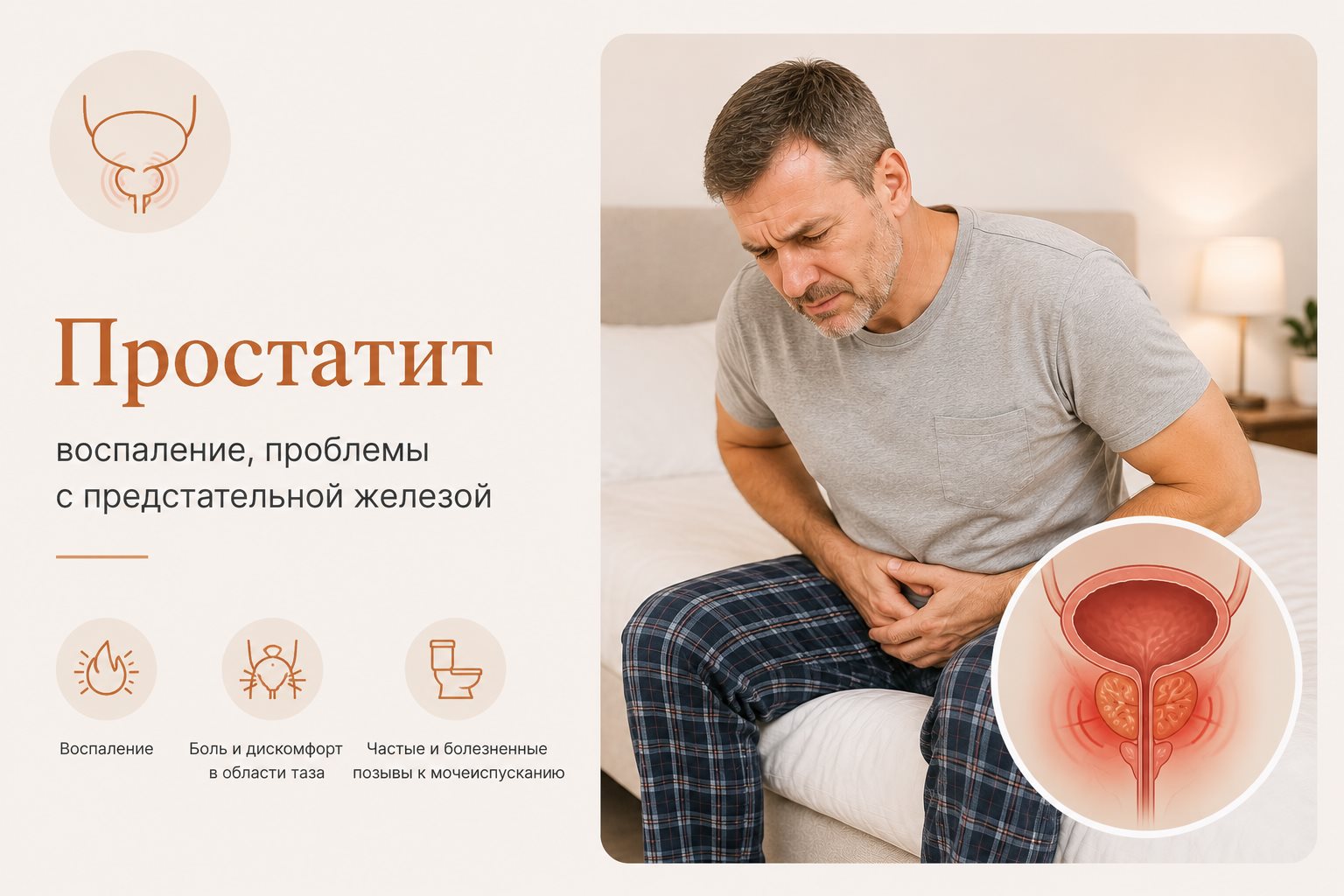 Простатит — воспаление предстательной железы