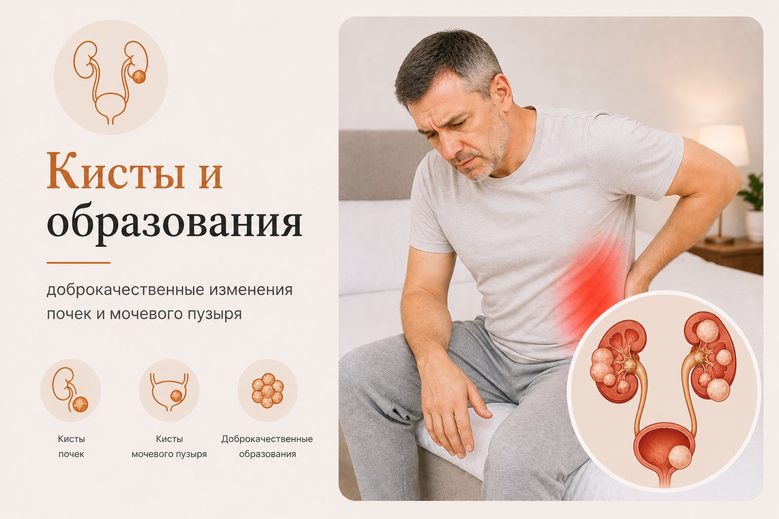 Кисты и образования почек и мочевого пузыря